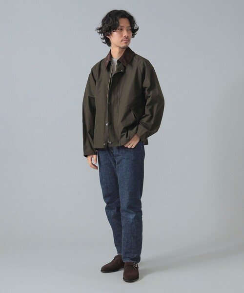 Barbour / OS TRANSPORT ピーチスキン ショートブルゾン Barbour ブルゾン アウター 「TRANSPORT / トランスポート