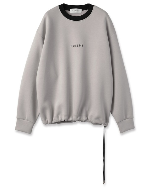 CULLNI ブラック タートルネック スウェット CULLNI（クルニ）の「STUDIOUS別注FULLZIP STANDCOLLAR