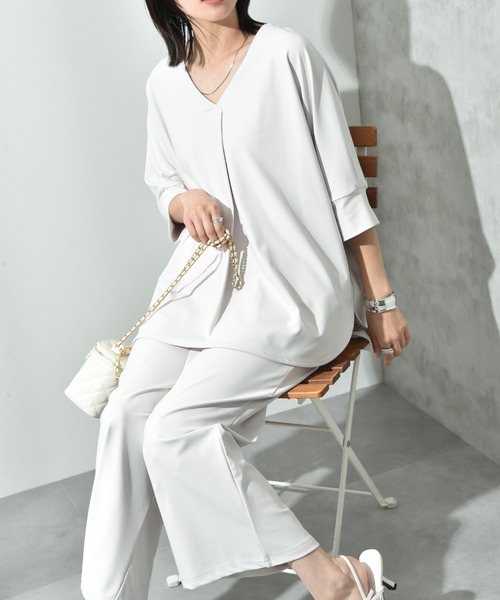 ARTS＆SCIENCE コットン　ドルマンチュニック　ヴィンテージホワイト ARTS＆SCIENCE コットン ドルマンチュニック ヴィンテージホワイト