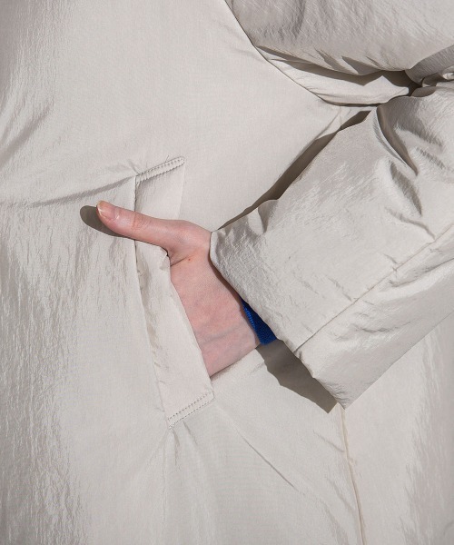 「la.f…」 ダウンジャケット 2S グレー レディース_画像7