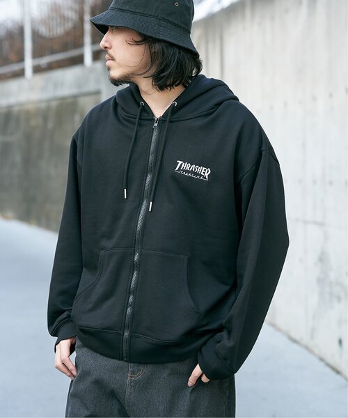 THRASHER ジップパーカー　Lサイズ THRASHER スラッシャー ジップ パーカー HOMETOWN ZIP HOODIE