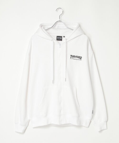THRASHER ジップパーカー　Lサイズ THRASHER パーカー スラッシャー ジップパーカー メンズ