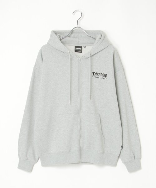 THRASHER ジップパーカー　Lサイズ THRASHER パーカー スラッシャー ジップパーカー メンズ