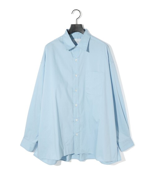 ブラウス シャツ MIDIUMISOLID for Ladies レギュラーカラービッグシャツ レディース