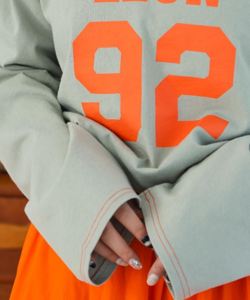 eLur（エラー） tシャツ 92 ナンバリングロンT レディース : ZOZOTOWN