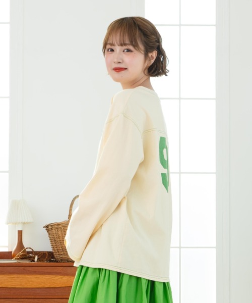 eLur（エラー） tシャツ 92 ナンバリングロンT レディース : ZOZOTOWN