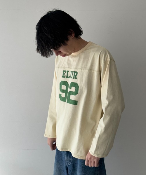 eLur（エラー） tシャツ 92 ナンバリングロンT レディース : ZOZOTOWN