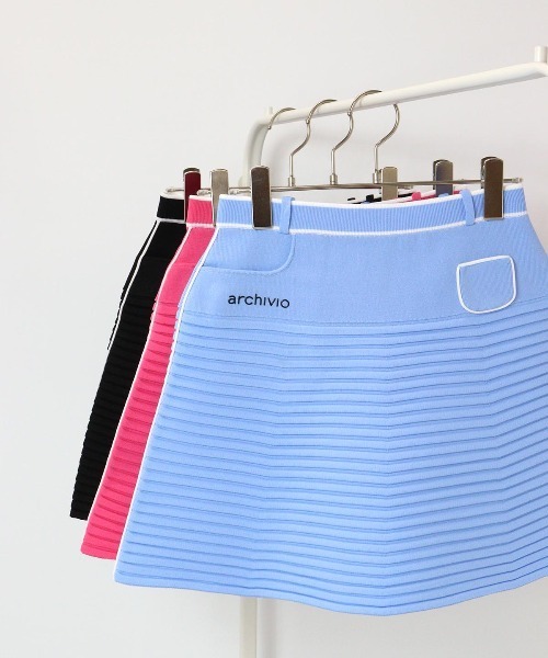 archivio スカート 「LADIES」パイピングラインスカート