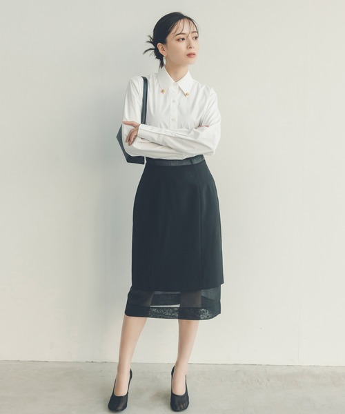 anuans タイトスカート【新品 未使用】 anuans スカート ブーケレースタイトスカート : ZOZOTOWN Yahoo