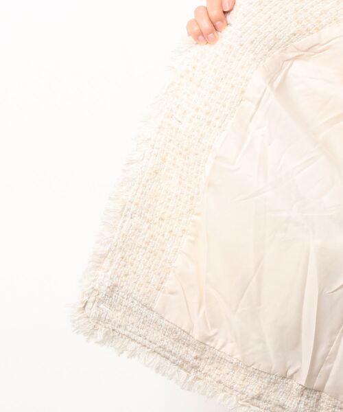 「Jasmine Grandiflorum」 ツイードジャケット MEDIUM グレー レディース_画像4