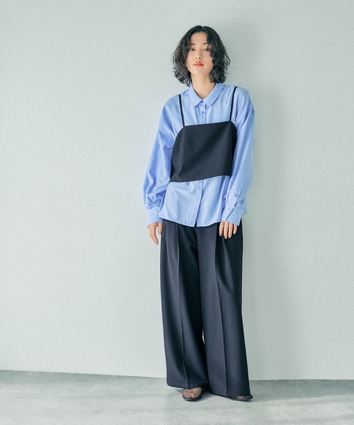 お*ね様 POPPY ショートブラウス、キャミソール Wave tulle cami tunic – POPPY