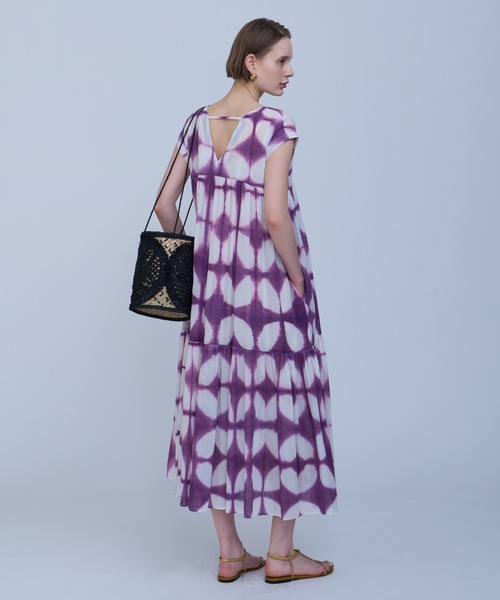 【GISELe掲載】HOUSE OF LOTUS ティアードワンピース HOUSE OF LOTUS ワンピース クランプダイティアードワンピース