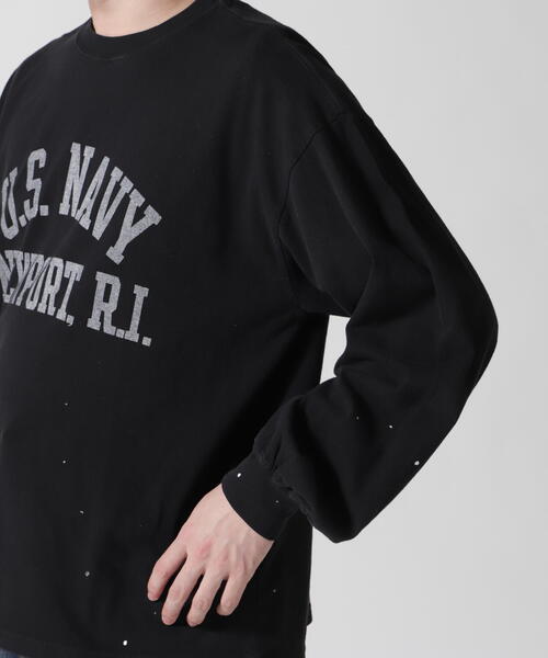 REMI RELIEF（レミ レリーフ） tシャツ 別注20/-天竺ロンT（US NAVY