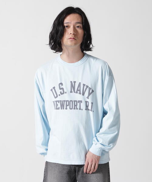 REMI RELIEF（レミ レリーフ） tシャツ 別注20/-天竺ロンT（US NAVY