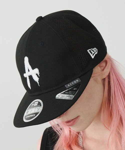 アイバー  帽子 NEW ERA キャップ 帽子 ERA×AIVER A RETRO CROWN/MESH メンズ