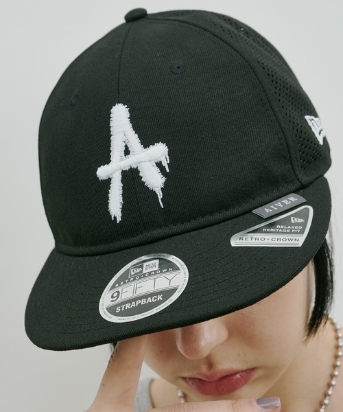 ニューエラ　コラボキャップ AIVER NEW ERA キャップ 帽子 ERA×AIVER A RETRO CROWN/MESH メンズ