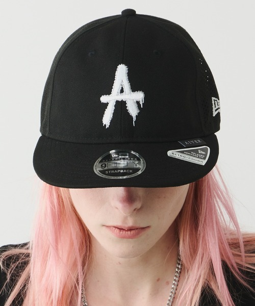 ニューエラ　コラボキャップ AIVER NEW ERA キャップ 帽子 ERA×AIVER A RETRO CROWN/MESH メンズ