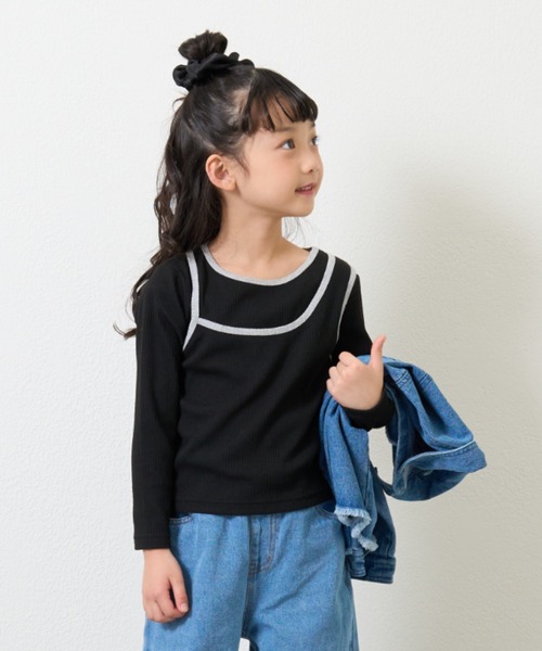 CIAOPANIC TYPY tシャツ 「KIDS」アシメリブレイヤードTEE