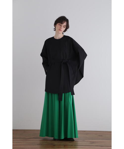 LE PHIL（ル フィル） ノーカラーコート コート フレアーサークル