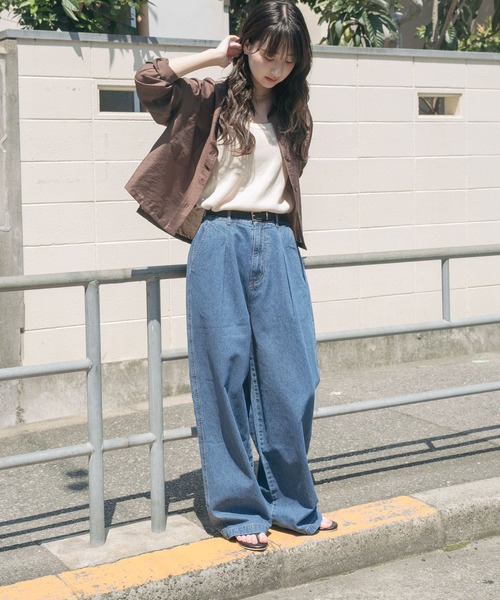 ブラウス シャツ シアーシャツシリーズ クロップド丈 レディース NATURAL BEAUTY BASIC ブラウス シャツ シアーシャツシリーズ