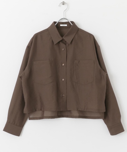 ITEMS URBANRESEARCH ブラウス シャツ クロップドシアーシャツ