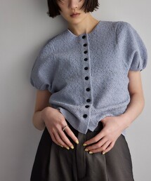 カーディガン 「EMMEL REFINES」EM ジャカード パフスリーブ カーディガン レディース｜ZOZOTOWN Yahoo!店
