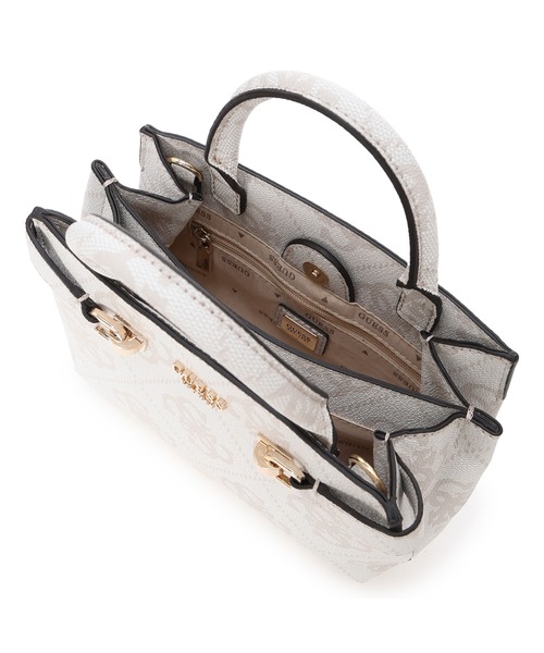 【シルバー(SIL)】GUESS ショルダーバッグ (W)TORI Mini Satchel GUESS - 【シルバー(SIL)】GUESS ショルダーバッグ (W)TORI Mini