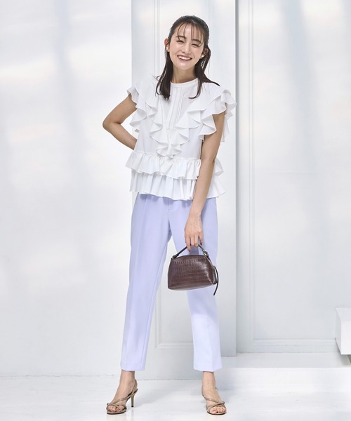 RUIRUE BOUTIQUE ブラウス シャツ 洗える ｜ フリル デザイン