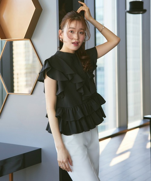 RUIRUE BOUTIQUE（ルイルエブティック） ブラウス シャツ 半袖 洗える