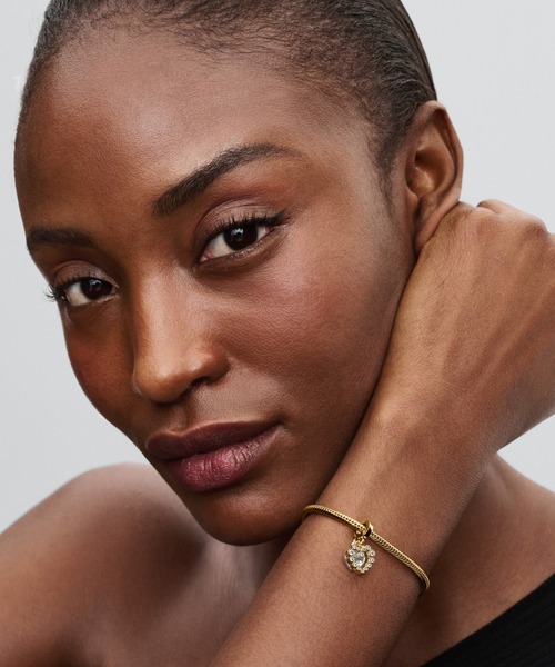 PANDORA（パンドラ） チャーム スパークリング ハート ダブル ゴールド