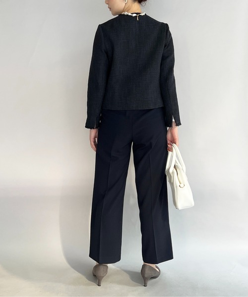 PING レディースジャケット ネイビー　新品　サイズＭ PICCIN（ピッチン） ツイードジャケット M ネイビー レディース