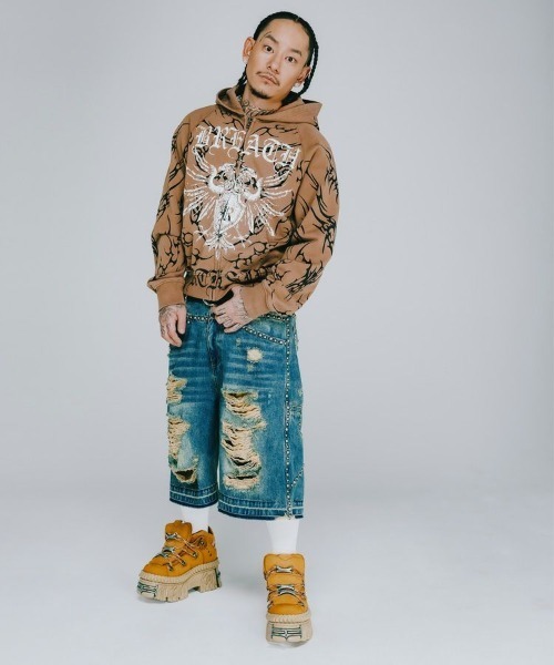 BREATH ジーンズ 「BREATH / ブレス」SUICIDE STUDS DENIM SHORTS