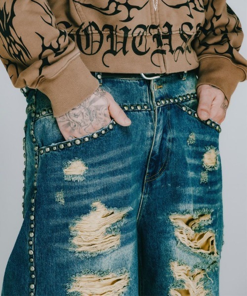 BREATH ジーンズ 「BREATH / ブレス」SUICIDE STUDS DENIM SHORTS
