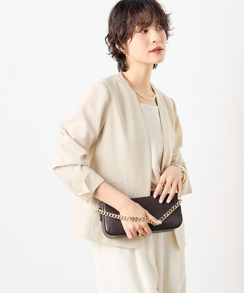 【美品】NOLLEYS ノーカラー　春 NOLLEY'S ジャケット ノーカラージャケット 「セットアップ対応
