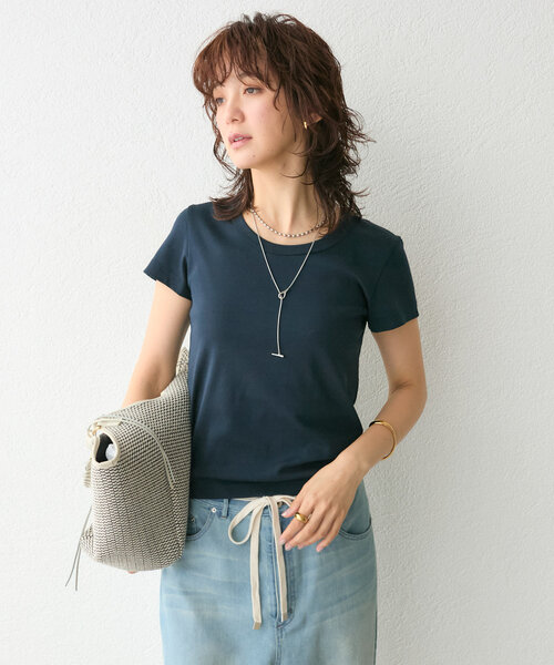tシャツ 「上質な大人のTシャツ」クールフライスコンパクトTee レディース