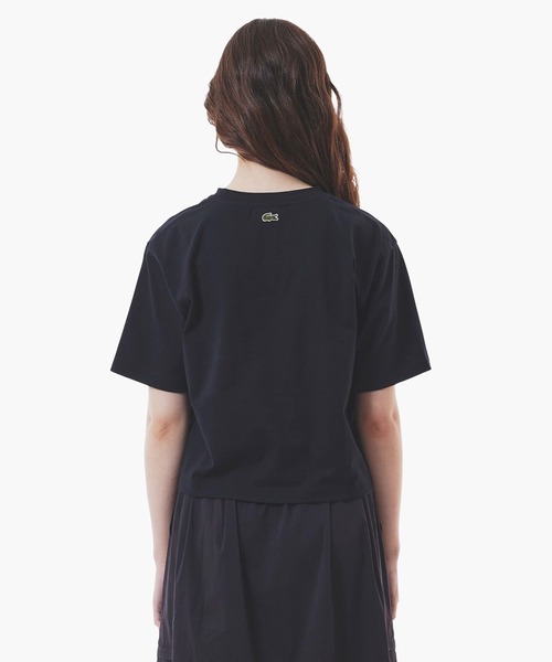 LACOSTE tシャツ ワイド＆ショートネームステッチTシャツ