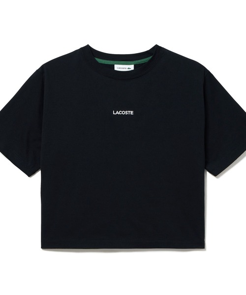 注目の LACOSTE ワイド＆ショートネームステッチTシャツ tシャツ トップス