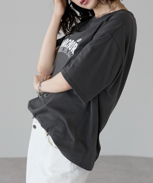 Fizz（フィズ） tシャツ 全4柄 ゆったりラバープリントTシャツ