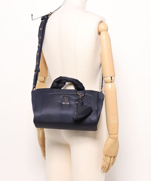 LANVIN ネイビー2wayショルダーバッグ LANVIN en Bleu ショルダーバッグ バッグ クラリス 2wayバッグ
