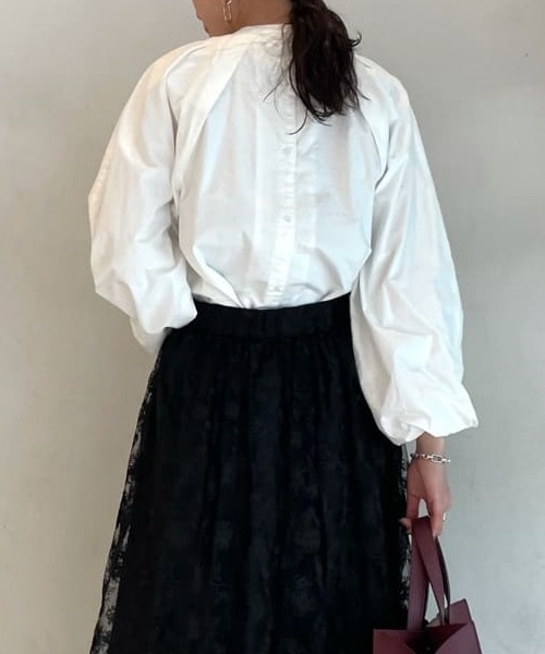 Mila Owen 「Mila Owen」 長袖ブラウス 0 グレー レディース
