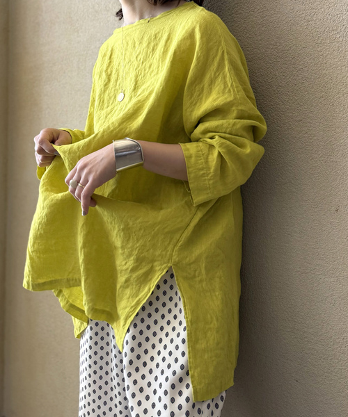 「JOURNAL STANDARD LUXE」 長袖ブラウス FREE イエロー レディース