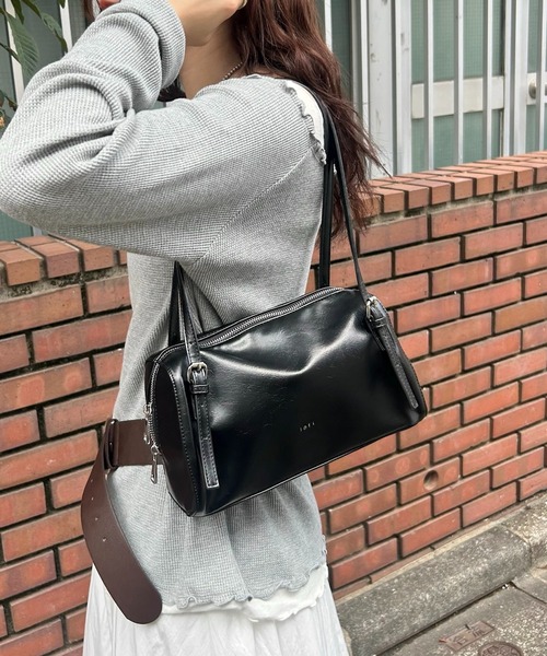 loti mystic ワイドボストンBAG ブラック loti ワイドボストンバッグ（トートバッグ）｜mystic