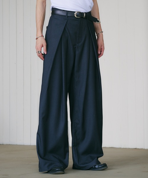 着画有doublet destroyed wide trousers スラックス 着画有doublet destroyed wide trousers スラックス DESTROYED WIDE