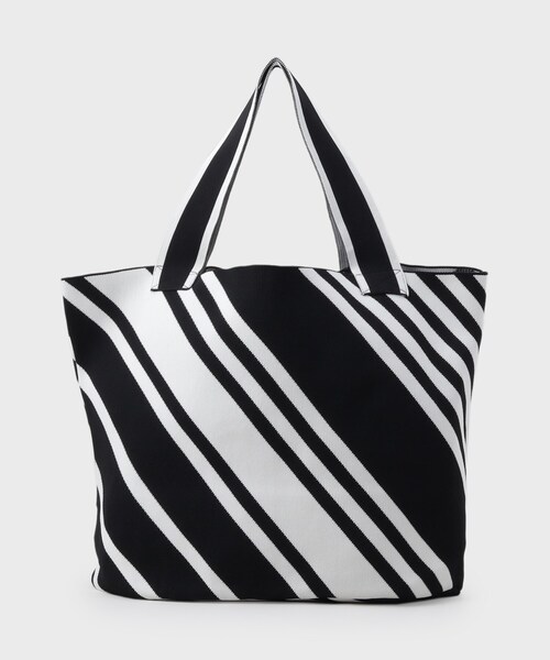 INDIVI トートバッグ 「選べる6柄／WEB限定カラー」ビッグニットバッグ