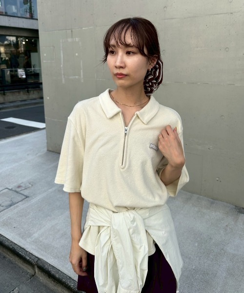tシャツ 「prince|emmi」パイルポロトップス レディース