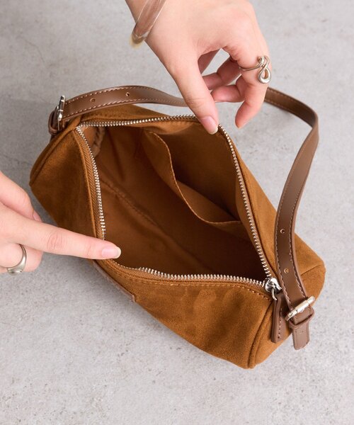 mystic（ミスティック） ハンドバッグ loti スウェードドラムBAG