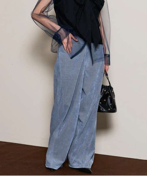 MAISON SPECIAL（メゾンスペシャル） パンツ Chambray Corduroy Wide