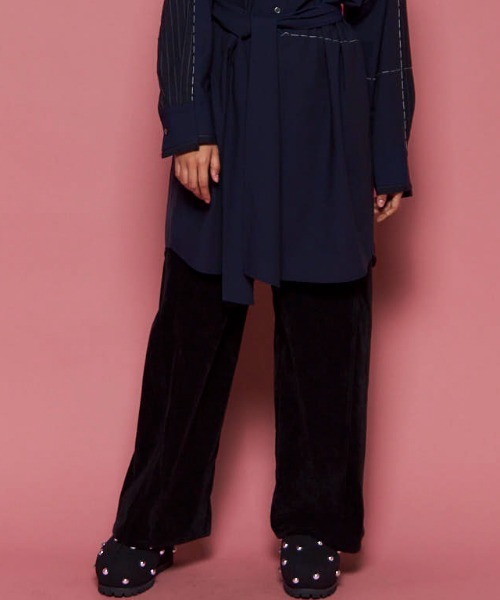 MAISON SPECIAL（メゾンスペシャル） パンツ Chambray Corduroy Wide