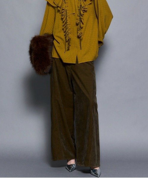 MAISON SPECIAL（メゾンスペシャル） パンツ Chambray Corduroy Wide