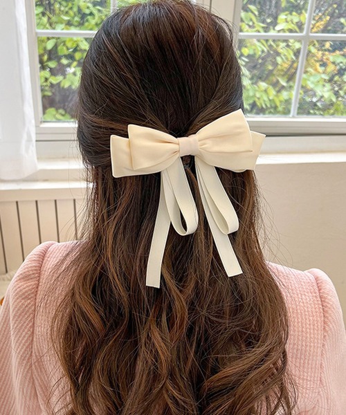 IRADOWL（アイラドール） ヘアクリップ バレエコアレトロライクリボン